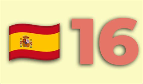 16 in spanish spelled out.